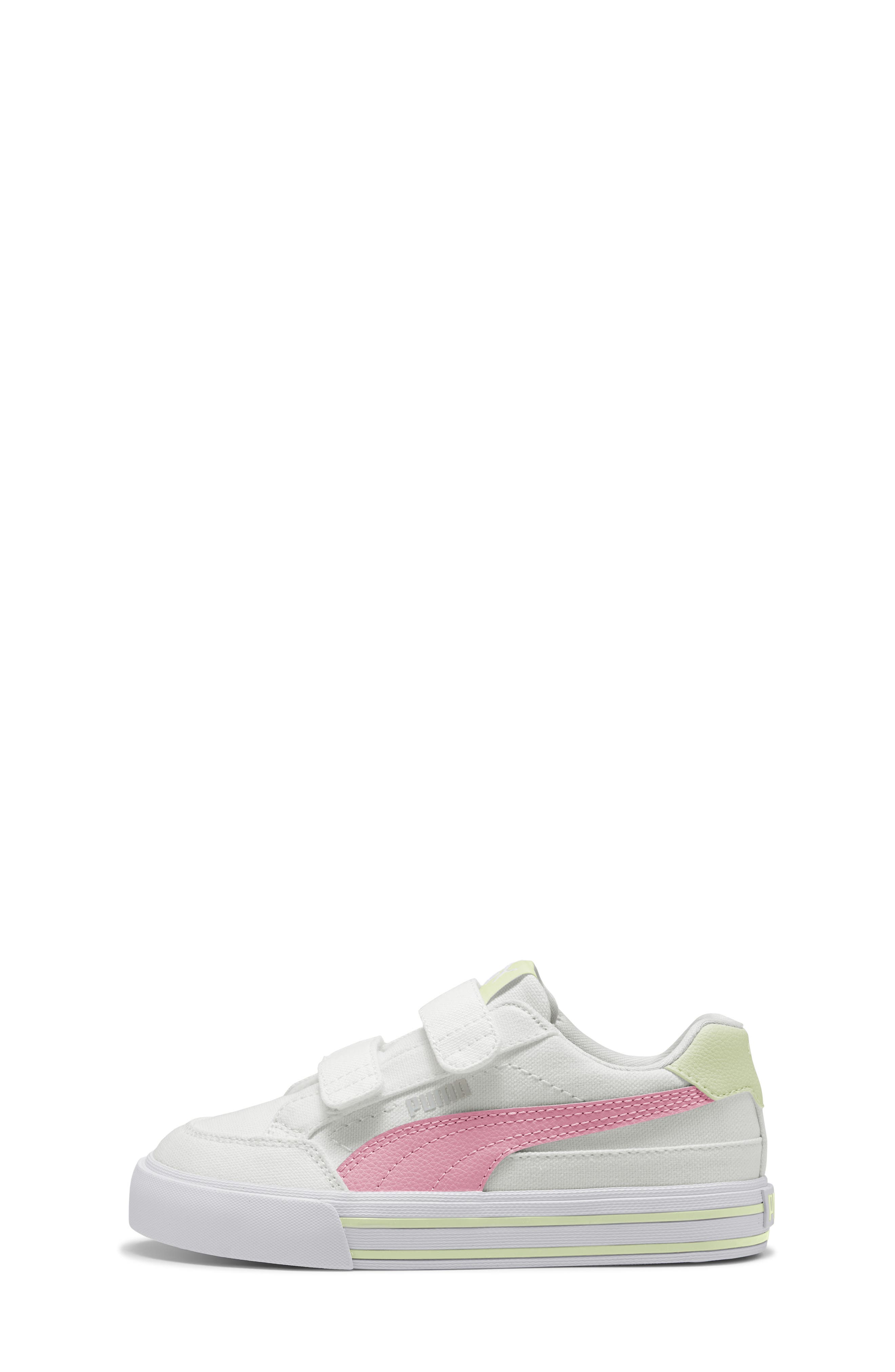 PUMA Kids' Court Classic Vulc Sneaker, Alternate, color, Puma White/ Pink Shimmer