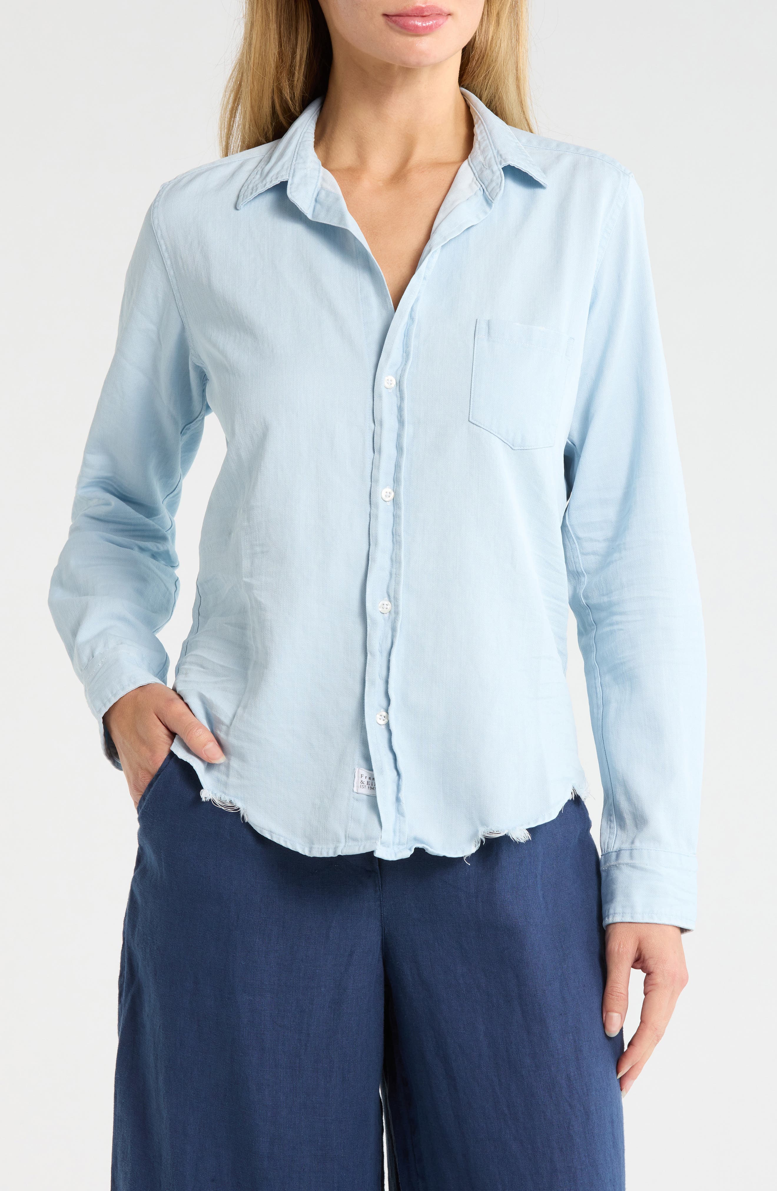 Frank & Eileen Chambray Button Up Shirt