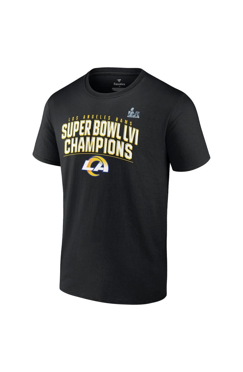 FANATICS Men's Fanatics Branded Black Los Angeles Rams Super Bowl LVI Champions Big & Tall Schedule T-Shirt, Alternate, color, 