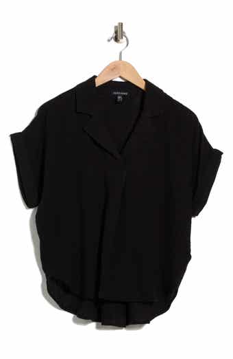 Eileen Fisher Notch Collar Roll Cuff Shirt