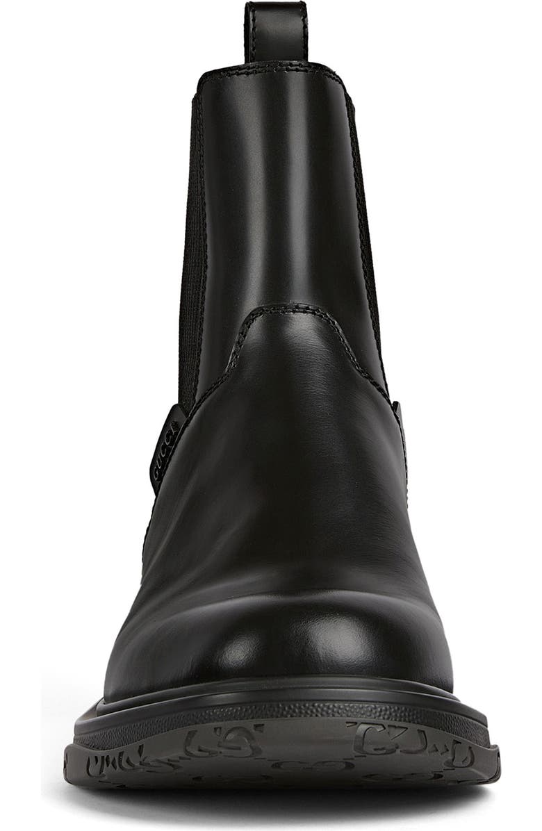 Gucci Posey Chelsea Boot, Alternate, color, Black/Black