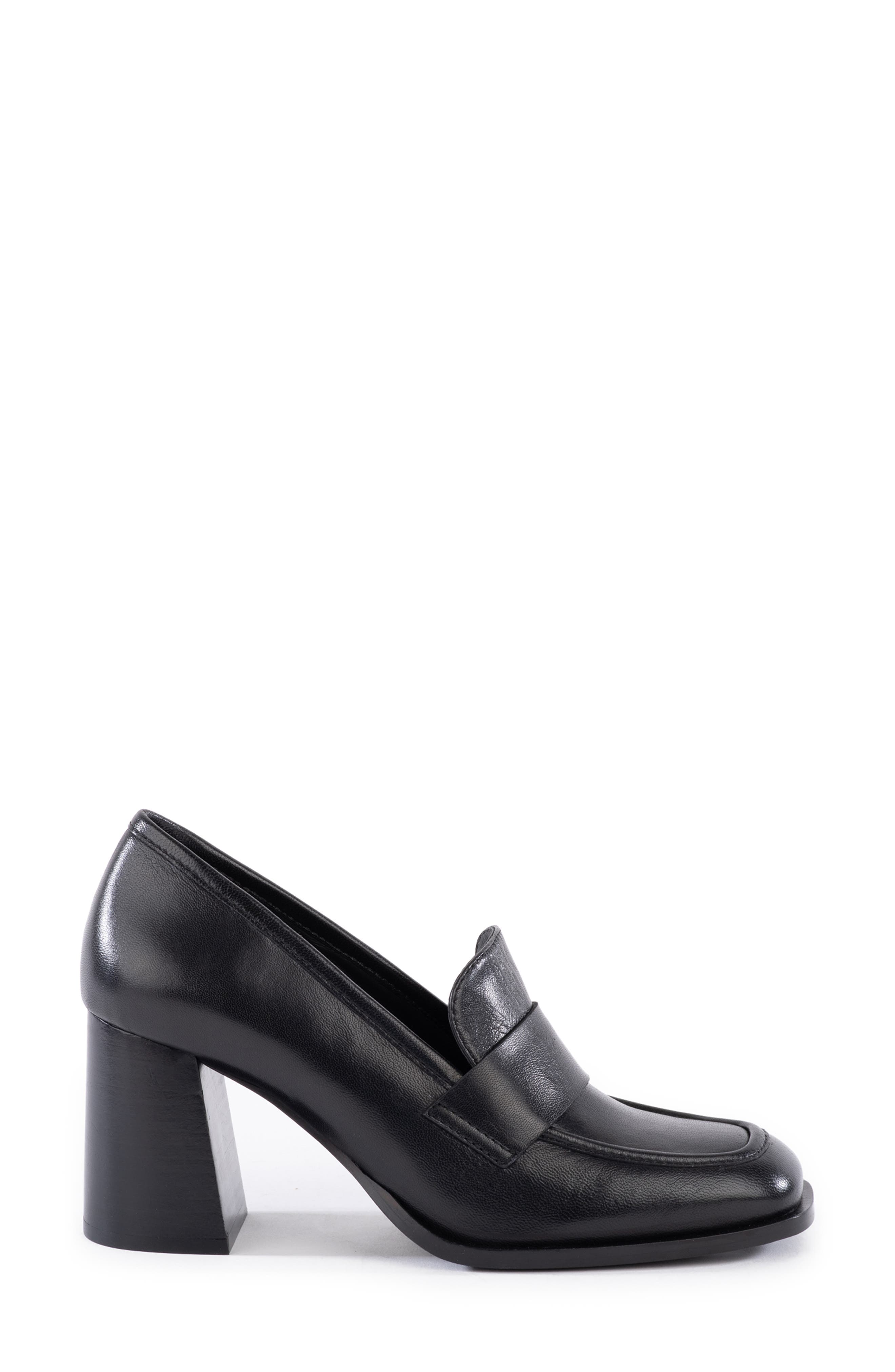 Seychelles Run the World Loafer Pump, Alternate, color, Black Leather