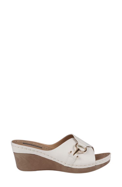 Gc Shoes Bay Wedge Sandal In White