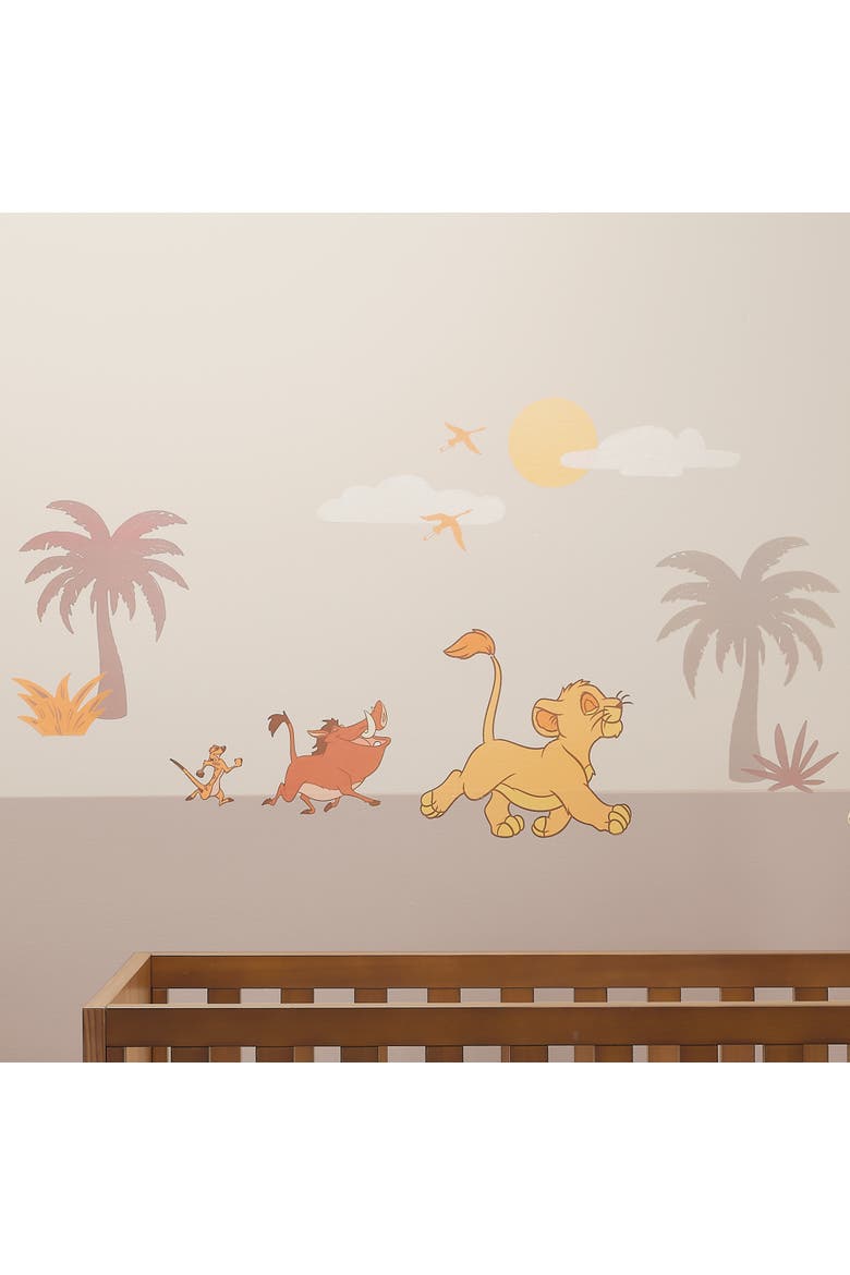 Disney Baby Lion King Safari Mural-Like Wall Decals/Stickers, Alternate, color, Brown