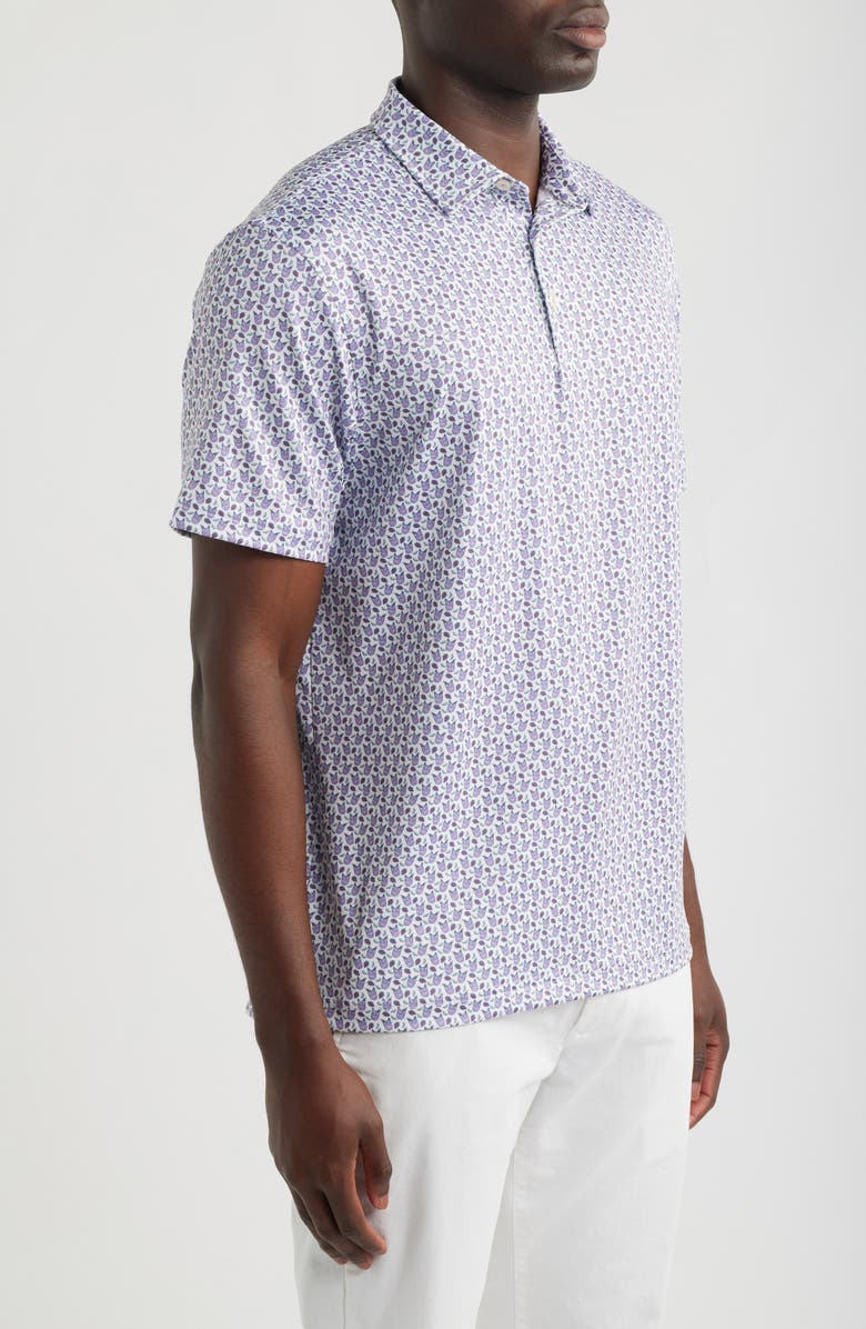 vineyard vines Golf Print Sankaty Performance Polo, Alternate, color, Tee Cocktails White