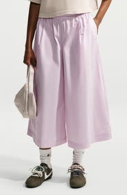 Nike Wide Leg Pleated Cropped Pants