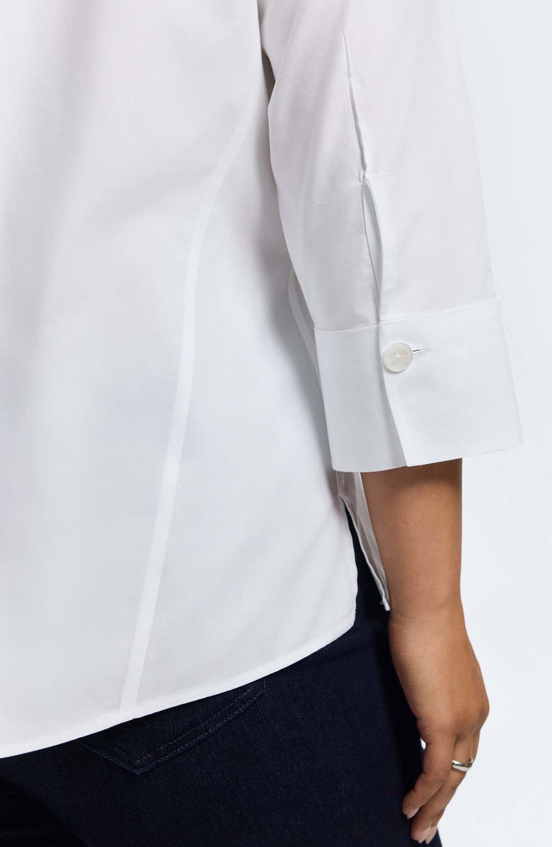 Foxcroft Paityn Non-Iron Button-Up Shirt, Alternate, color, White