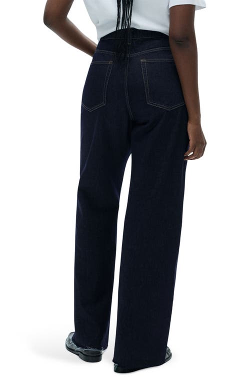 Mango Women's Catherin Culotte High-rise Jeans In Open Blue
