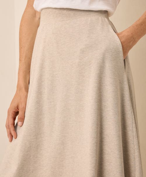Pact Fit & Flare Midi Skirt In Neutral