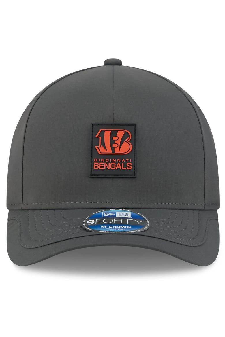 Men's New Era Charcoal Cincinnati Bengals 2025 Sideline Cold Weather 9FORTY M-Crown Adjustable Hat, Alternate, color, Charcoal