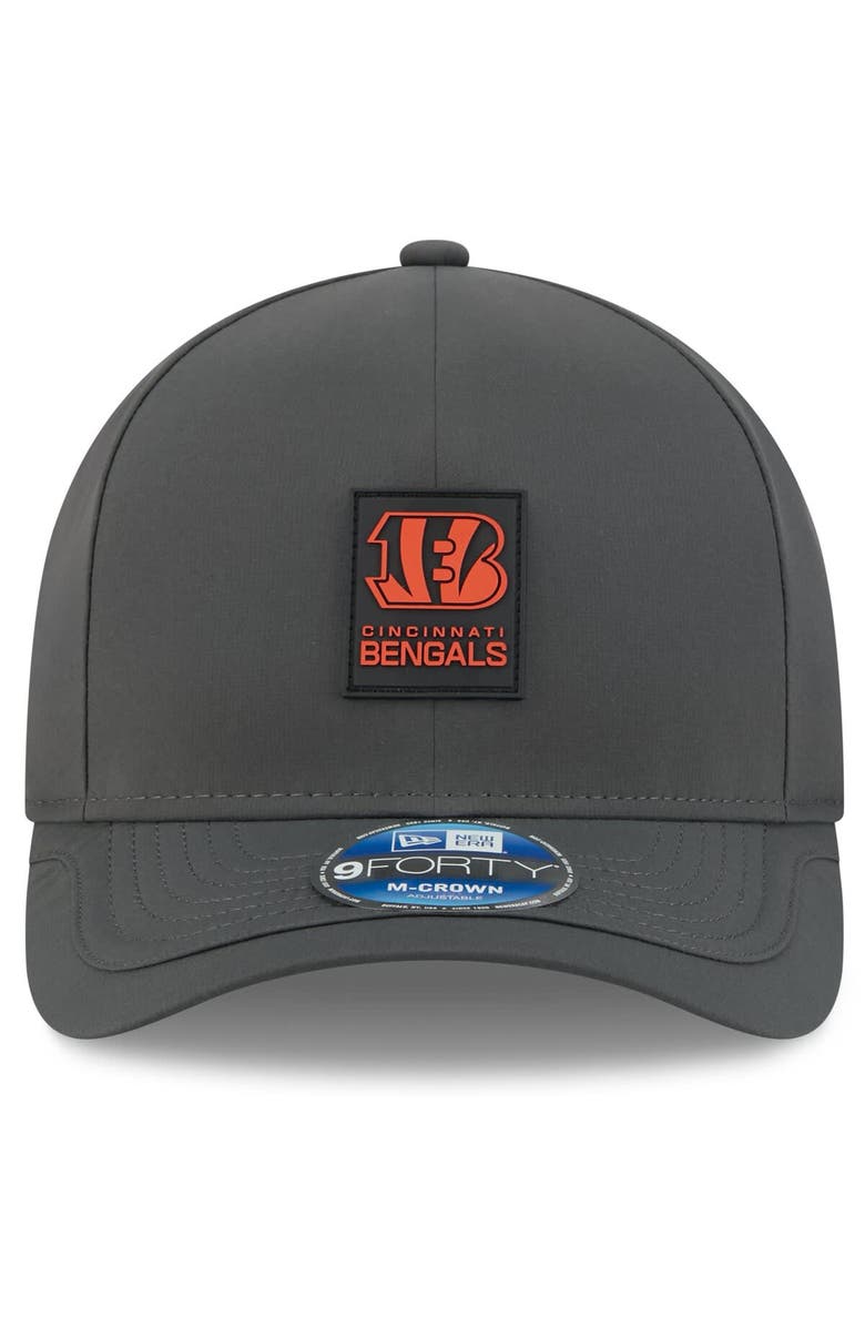 New Era Men's New Era Charcoal Cincinnati Bengals 2025 Sideline Cold Weather 9FORTY M-Crown Adjustable Hat, Alternate, color, Charcoal