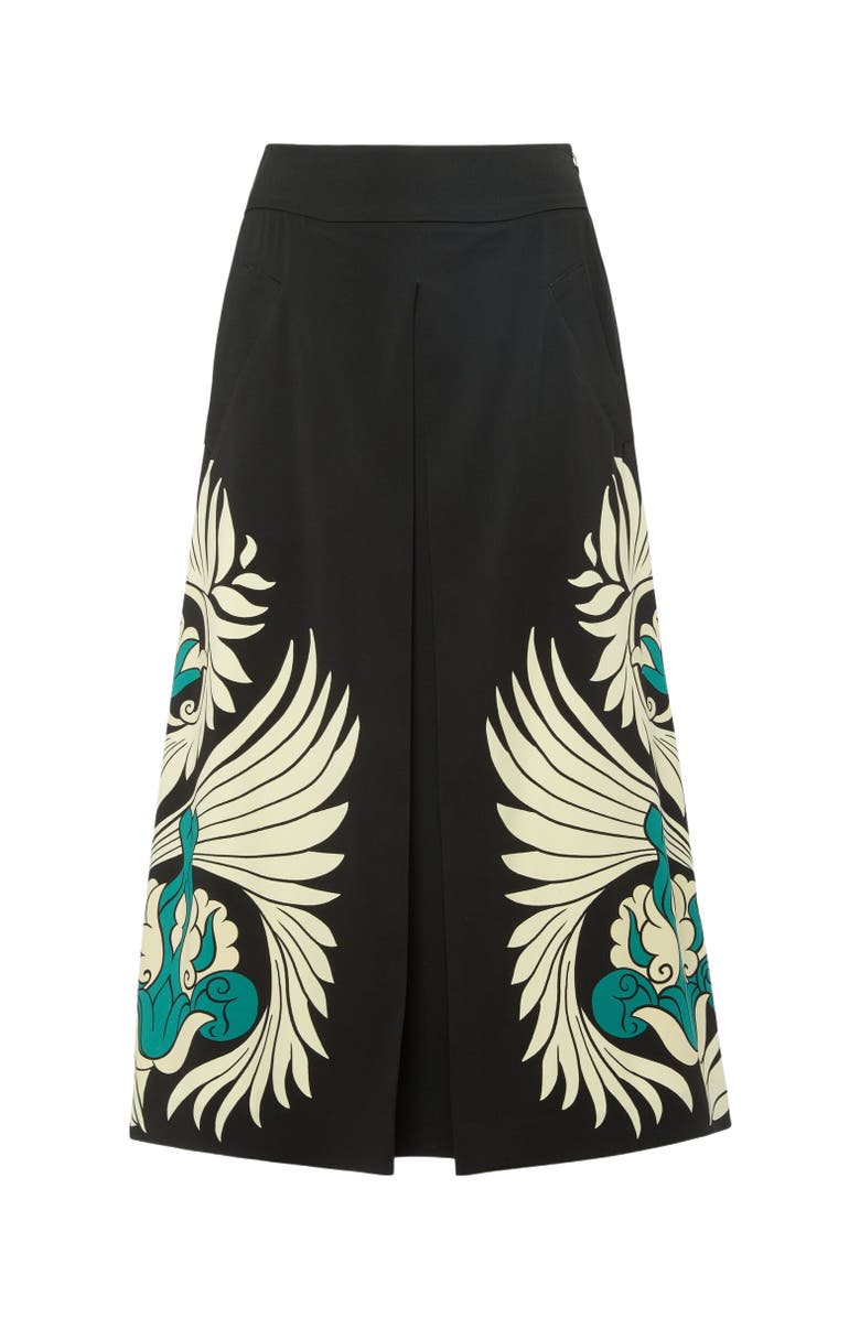 La DoubleJ Santa Monica Skirt Mix Tiles Placée Black, Alternate, color, 