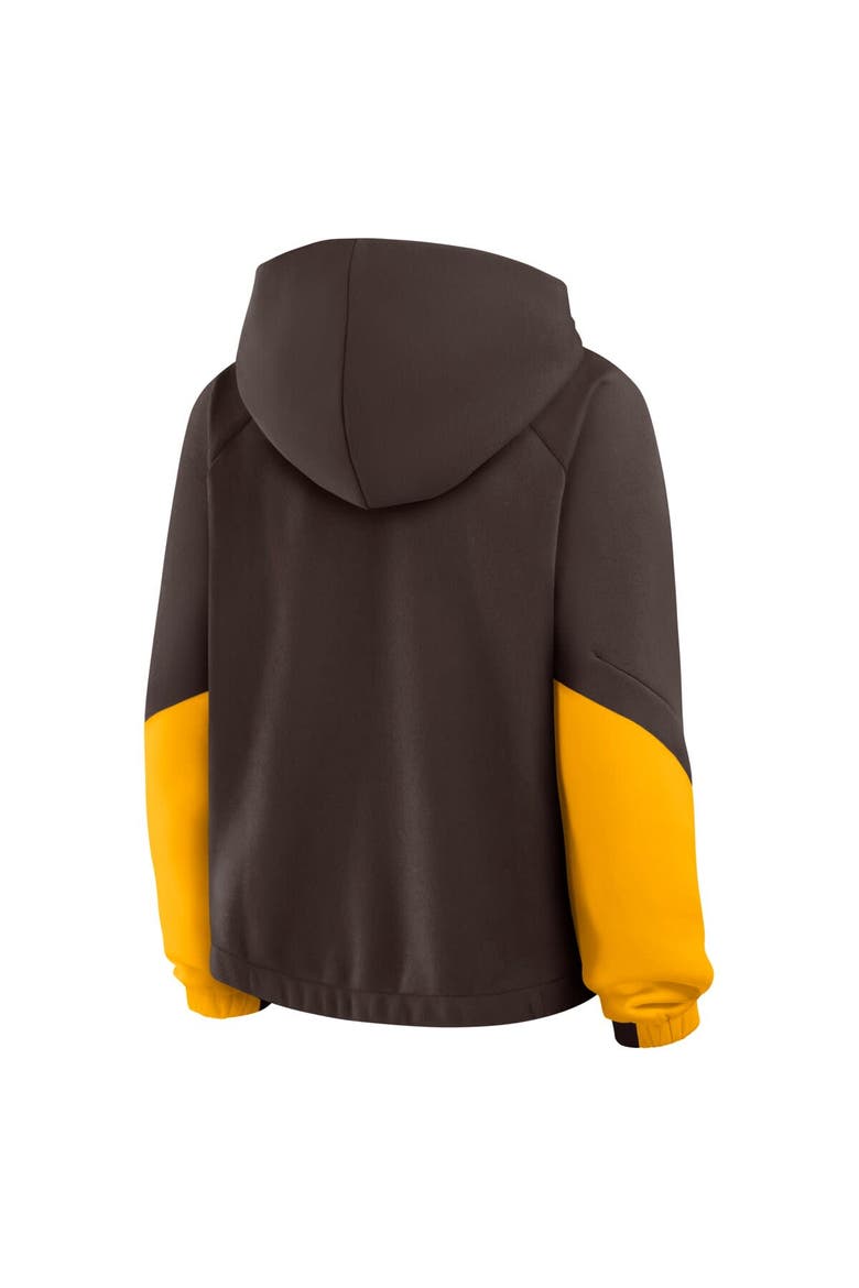 Women's Fanatics Brown San Diego Padres Oversized Time to Win Pullover Hoodie, Alternate, color, Brown