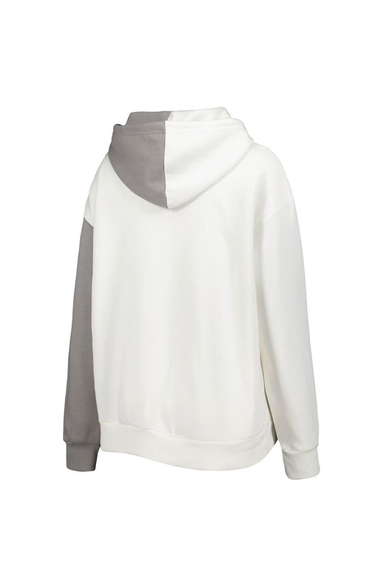 GAMEDAY COUTURE Women's Gameday Couture Gray/White Wisconsin Badgers Split Pullover Hoodie, Alternate, color, White