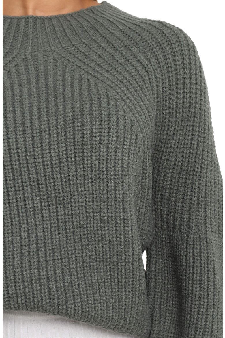 London Blouson Sleeve Sweater, Alternate, color, EMERALD