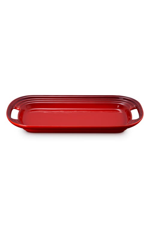 Le Creuset Stoneware Serving Platter In Red