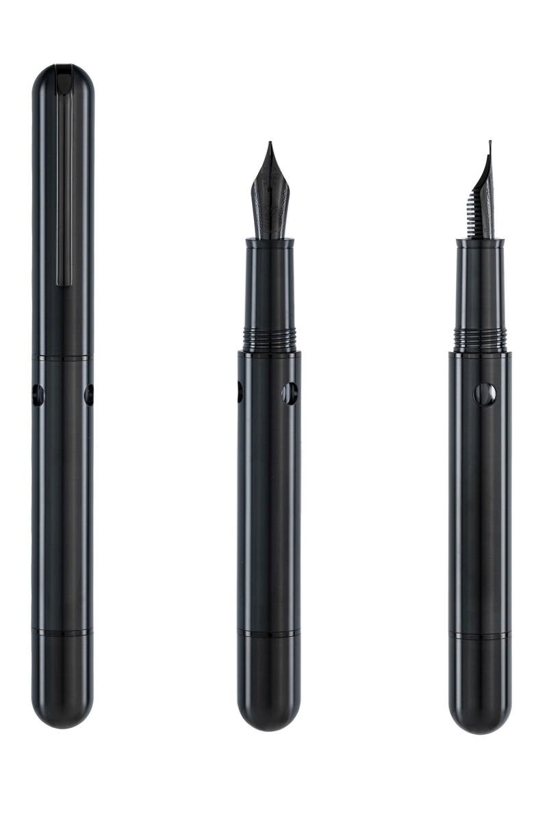 Nahvalur Nautilus Ti Black Titanium Fountain Pen, Alternate, color, Black Medium