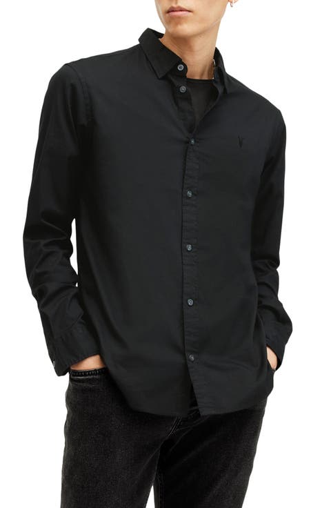 Hawthorne Solid Stretch Cotton Button-Up Shirt