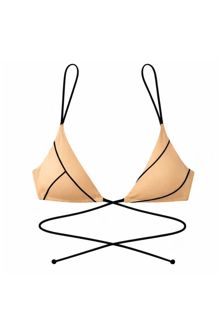 Freyja Bikini Top, Main, color, Cream