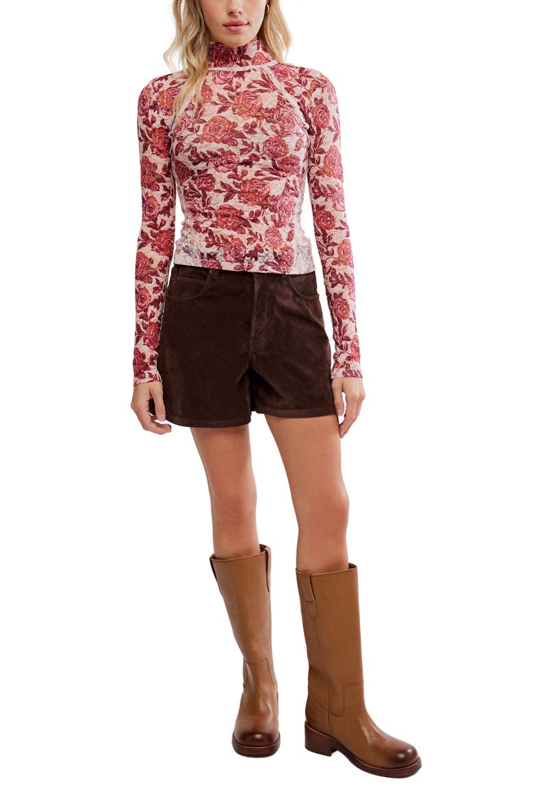 Lyric Floral Lace Top, Alternate, color, PINK COMBO