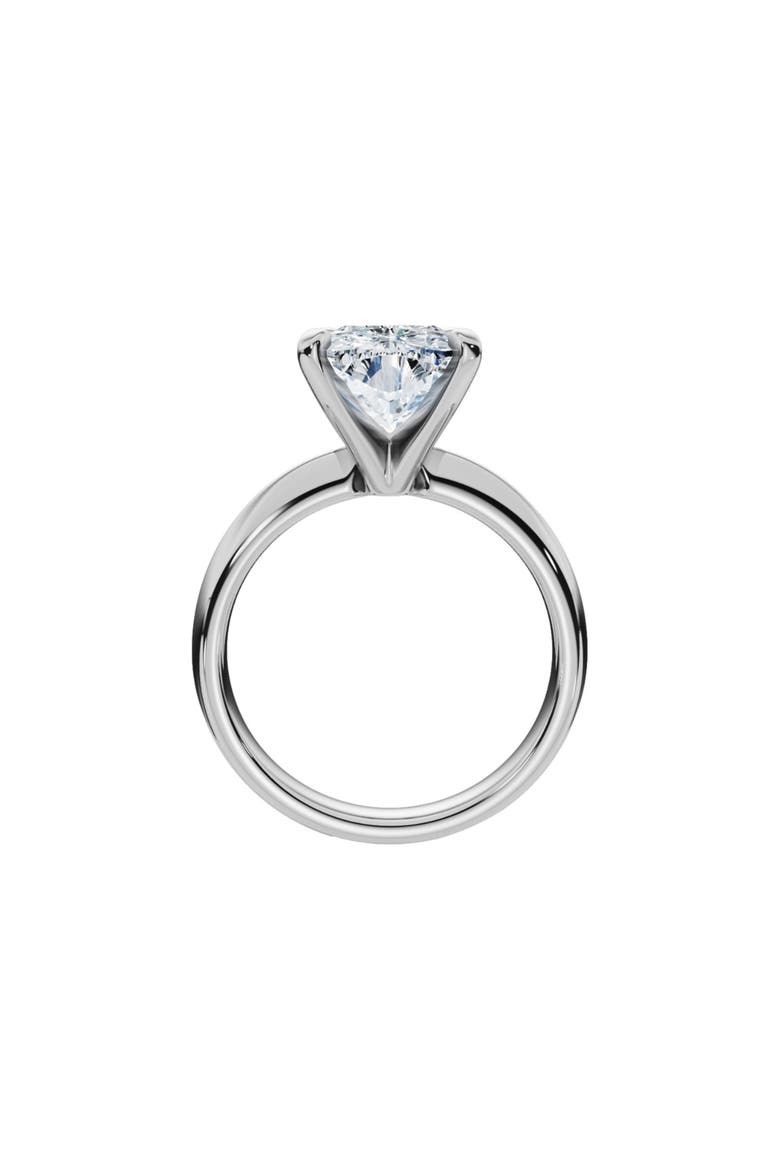 5Ct Cushion Solitaire Diamond Engagement Ring 14k Gold or Platinum Lab Grown, Alternate, color, 14k White Gold