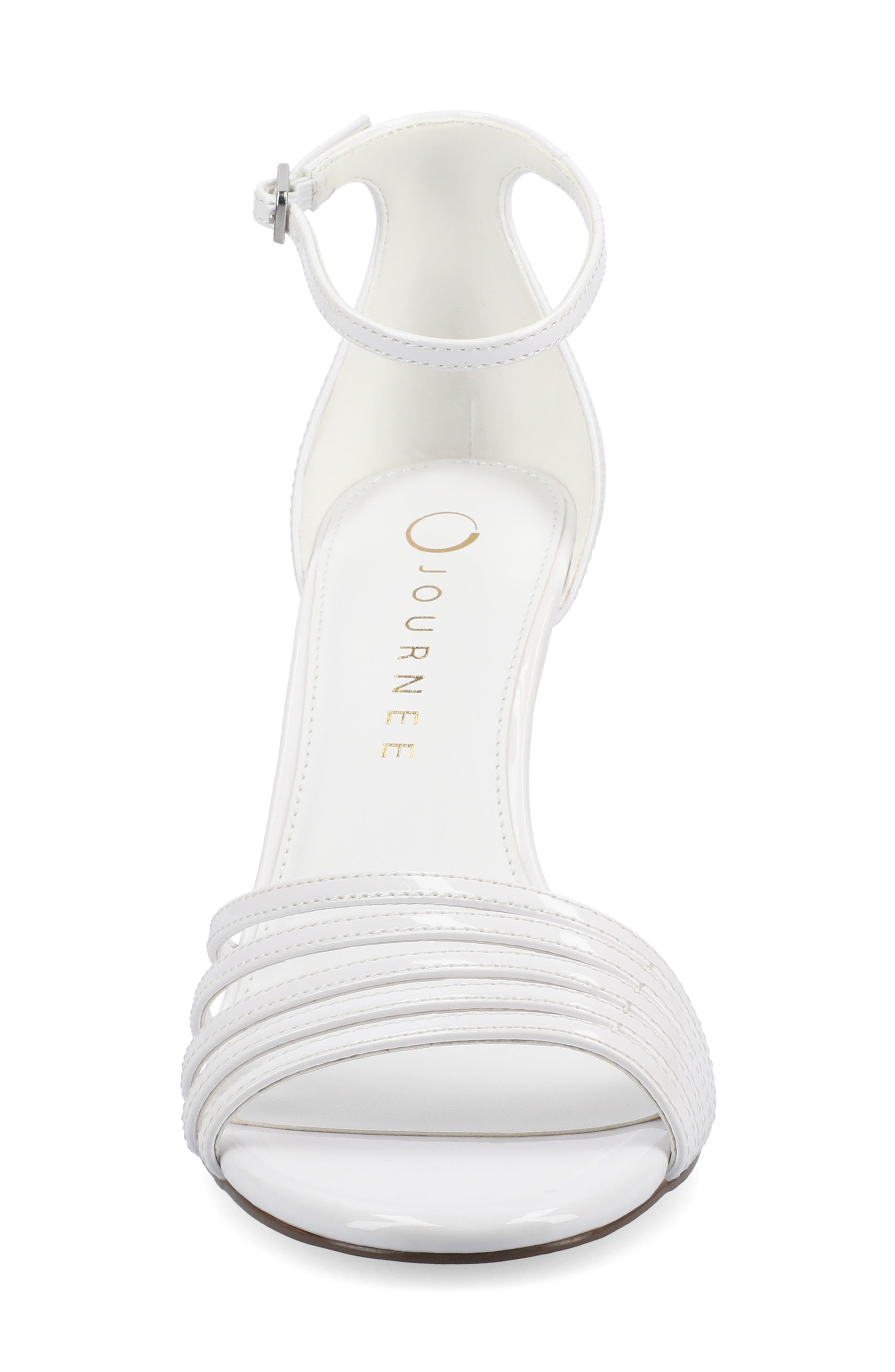 Felicity Ankle Strap Stiletto Sandal, Alternate, color, WHITE PATENT