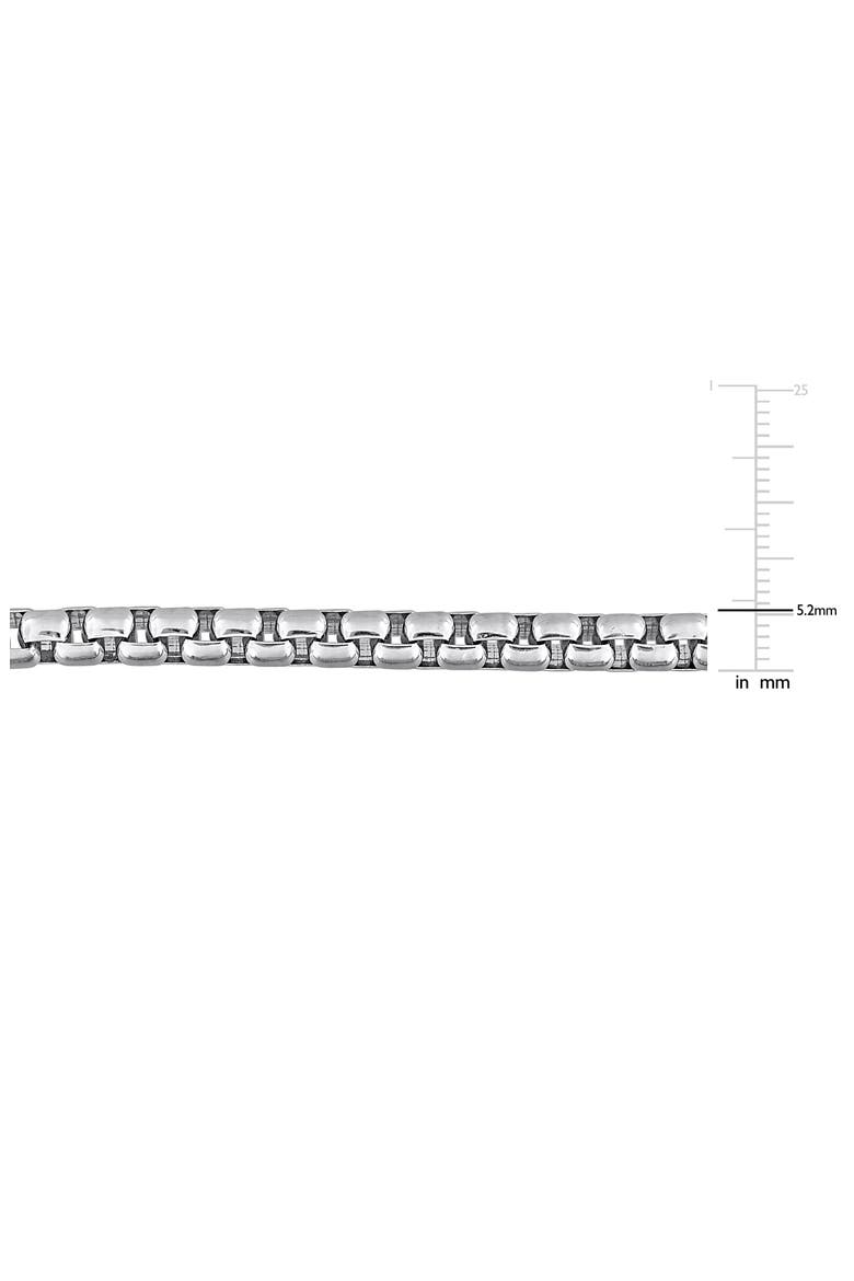 Box Chain Bracelet, Alternate, color, SILVER