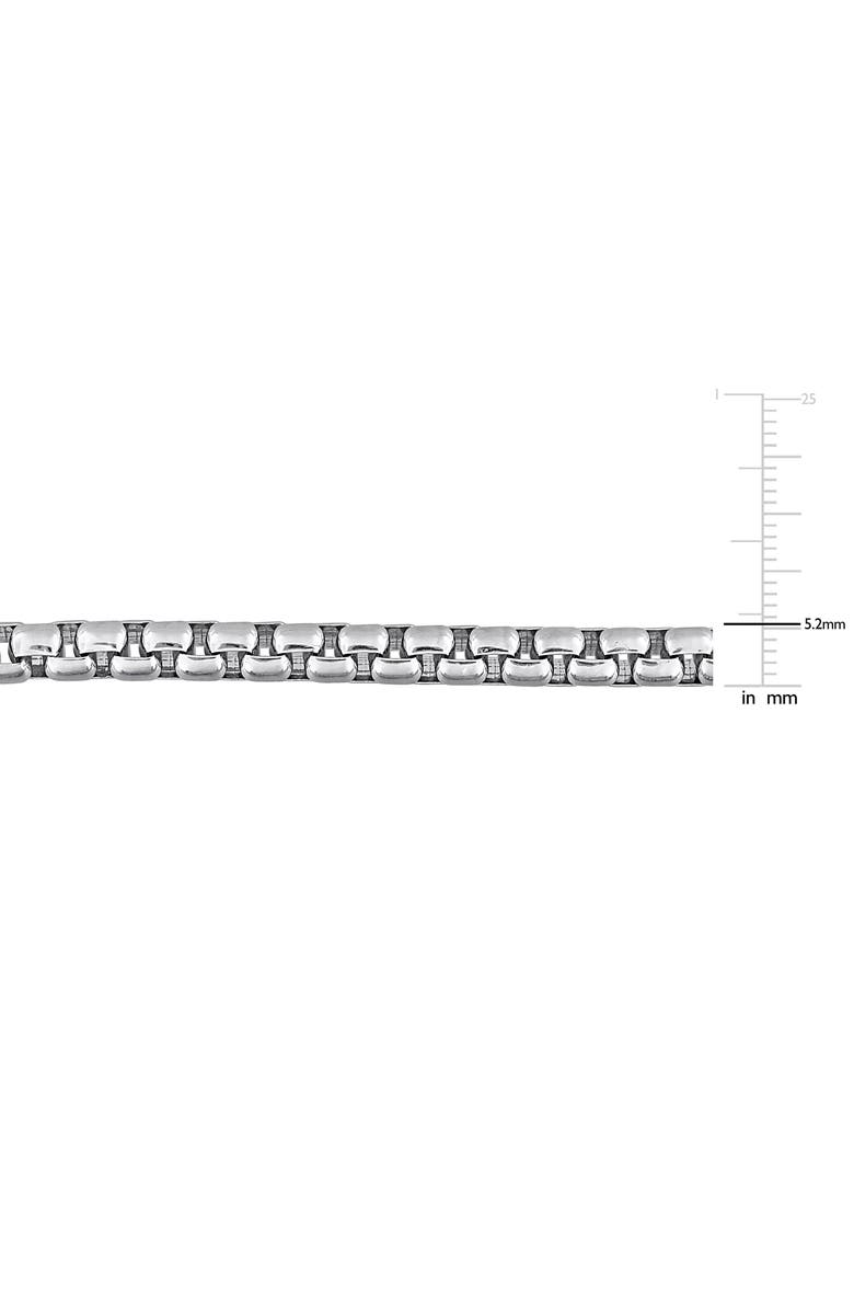 DELMAR Box Chain Bracelet, Alternate, color, Silver
