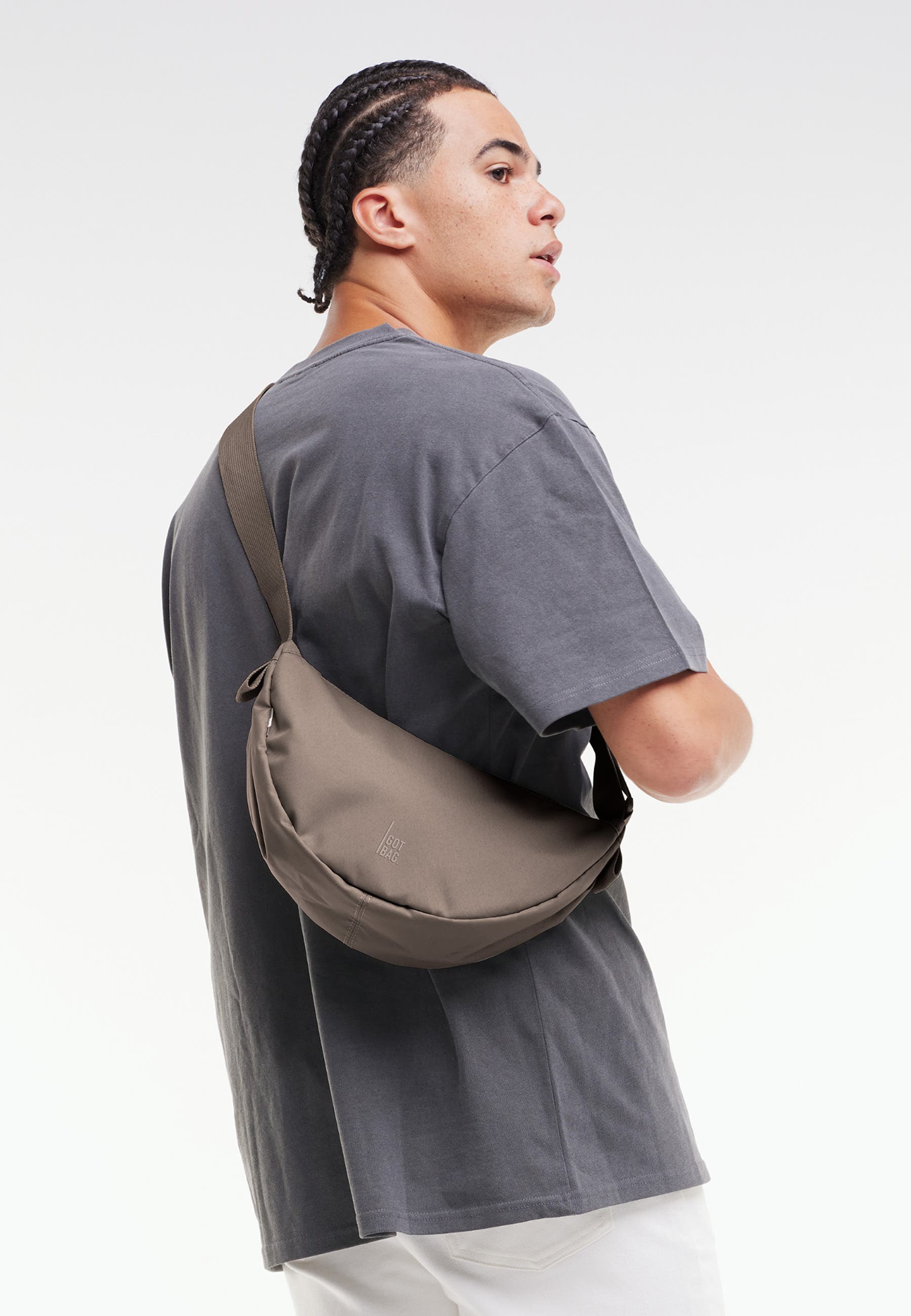 MOON BAG SMALL, Alternate, color, oyster