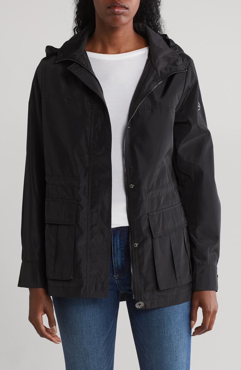 Michael Kors Hooded Water Resistant Jacket, Alternate, color, 