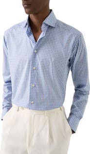 Eton Slim Fit Check Dress Shirt