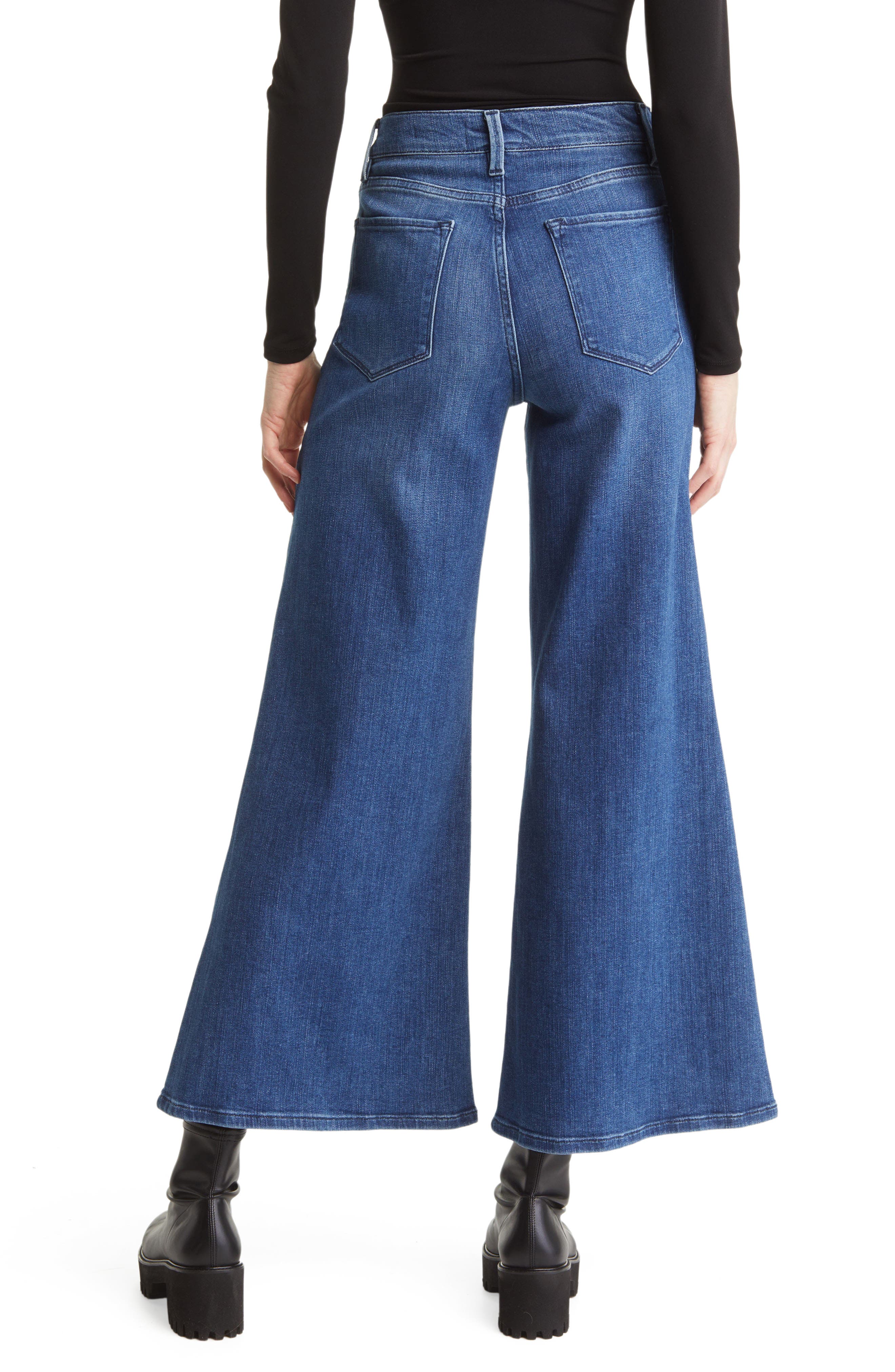 Le Palazzo Crop Wide Leg Jeans - image 2