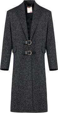 PCFG Wool & Cashmere Blend Your *Itch Wool Long Overcoat