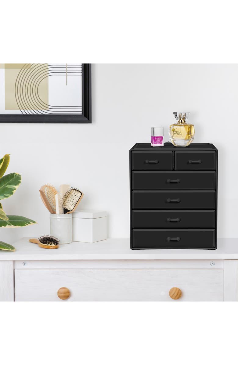 SORBUS Large 6 Drawer Makeup Case, Alternate, color, 