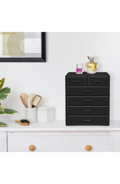 Sorbus Large 6 Drawer Makeup Case In Black