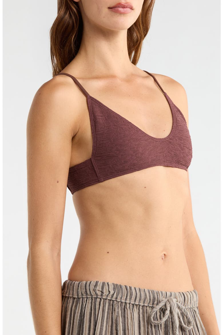 Cannon Crop Bikini Top, Alternate, color, RUM RAISIN