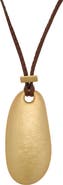 Reiss Perry Smooth Pebble Cord Pendant Necklace