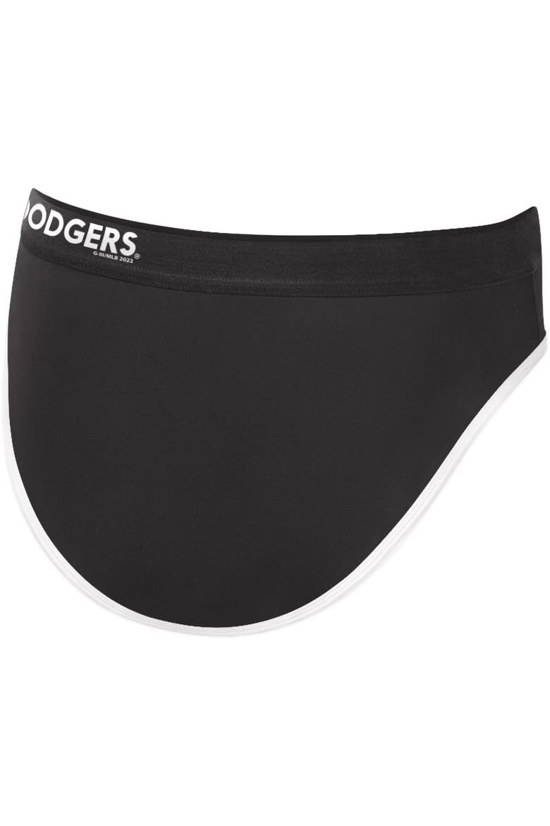 Women's G-III 4Her by Carl Banks Black Los Angeles Dodgers Southpaw Bikini Bottom, Alternate, color, Black