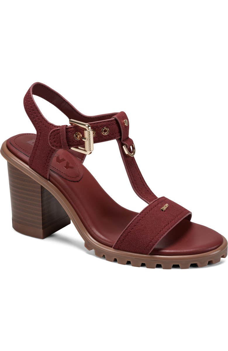 DKNY Marg Ankle Strap Sandal, Main, color, Brick