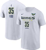 Nike Men's Nike Azzi Fudd White Dallas Wings Name & Number Heroine Edition T-Shirt
