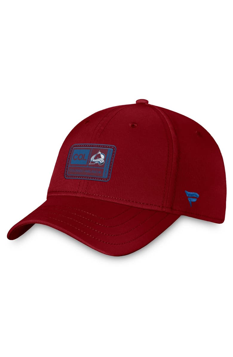 FANATICS Men's Fanatics Burgundy Colorado Avalanche Authentic Pro Training Camp Flex Hat, Main, color, Burgundy