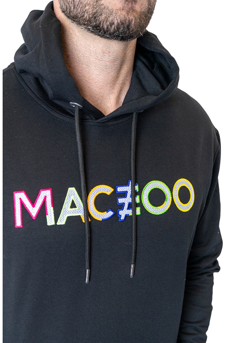Cotton Graphic Hoodie, Alternate, color, BLACK