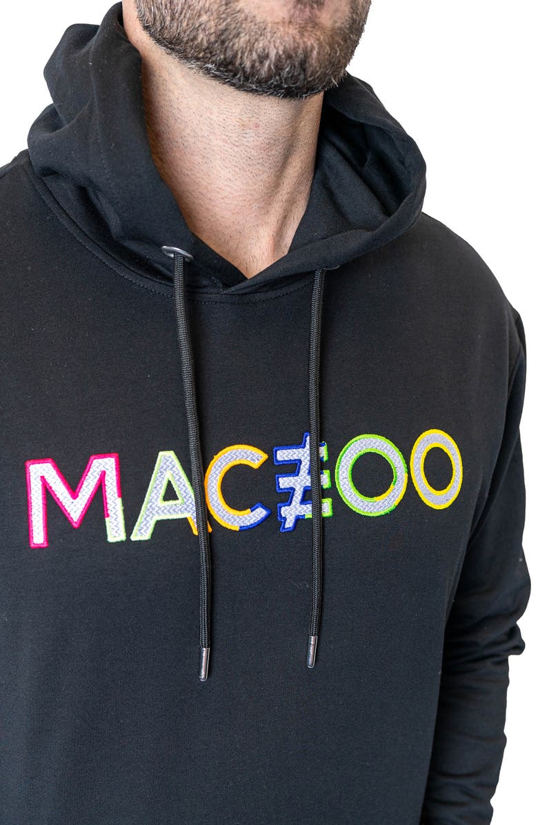 Maceoo Cotton Graphic Hoodie, Alternate, color, Black