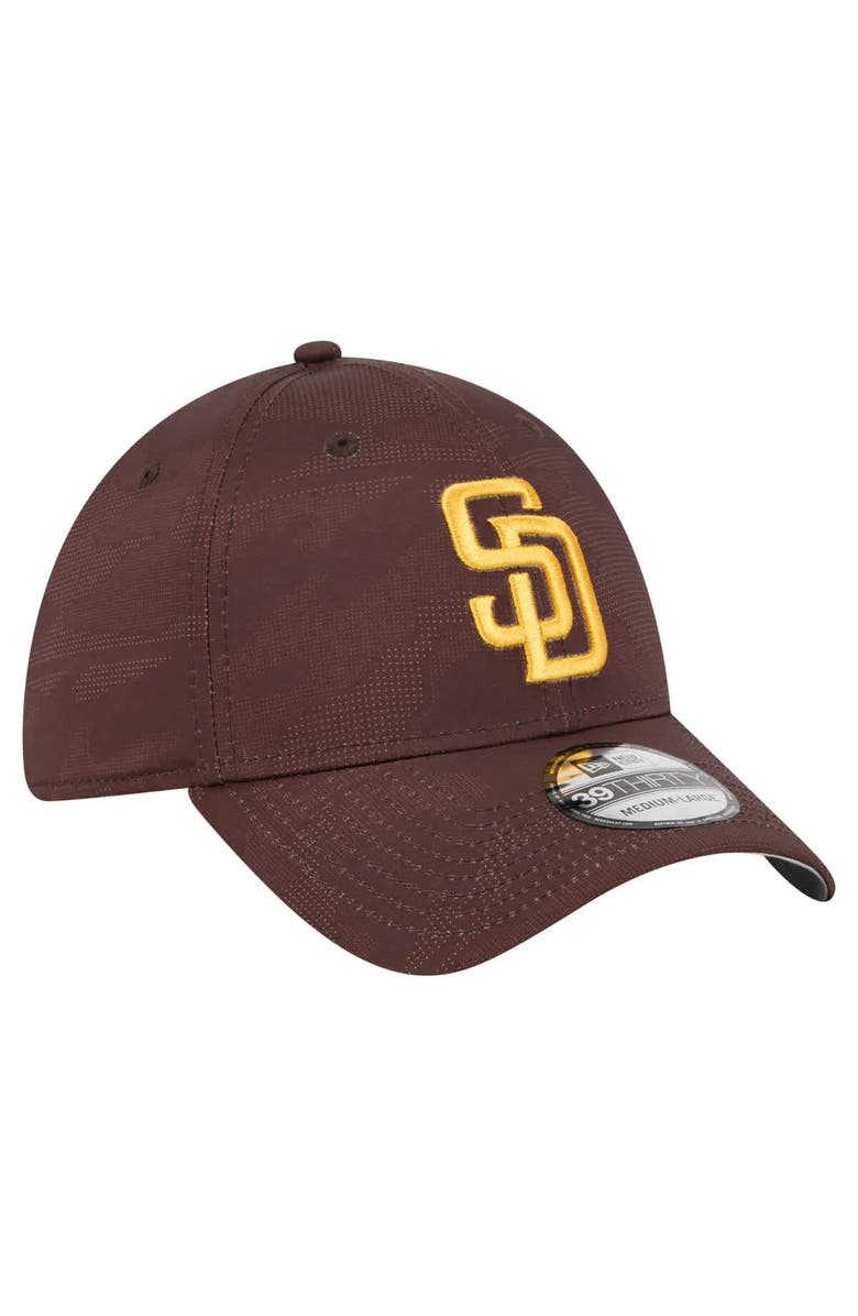 New Era Men's New Era Brown San Diego Padres Tonal Camo 39THIRTY Flex Hat, Alternate, color, Brown