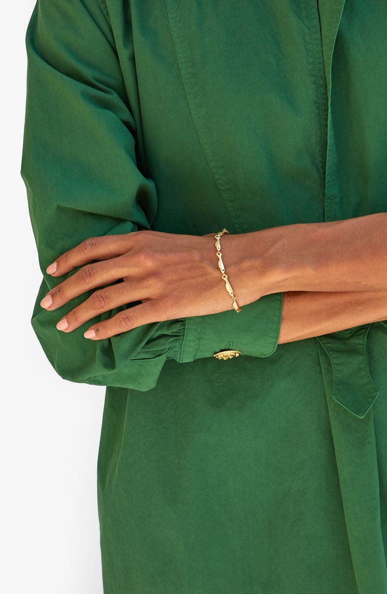 Clare V. Sardine Link Bracelet, Alternate, color, Vgold