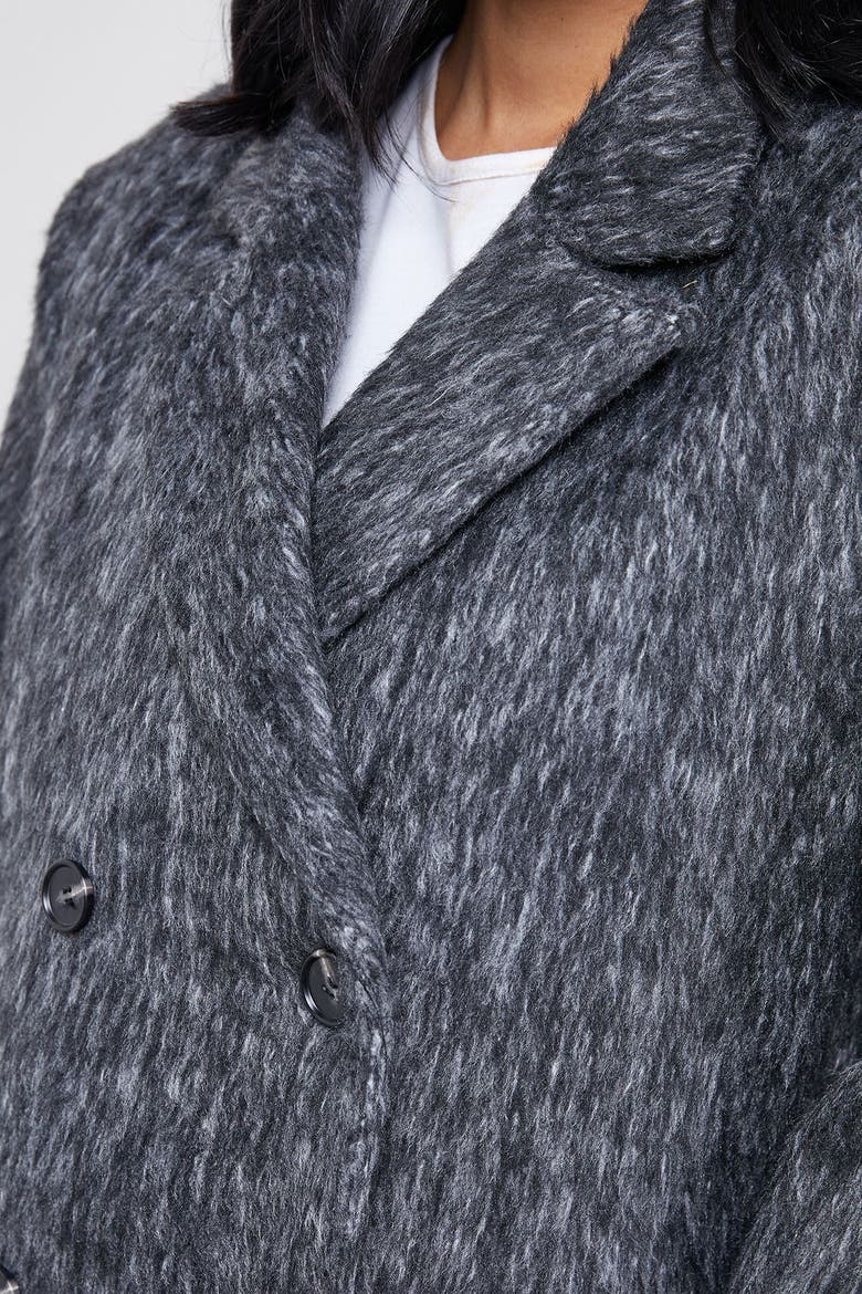 Structured Shoulder Coat, Alternate, color, Charcoal