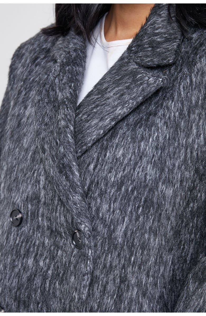 Warehouse Structured Shoulder Coat, Alternate, color, Charcoal