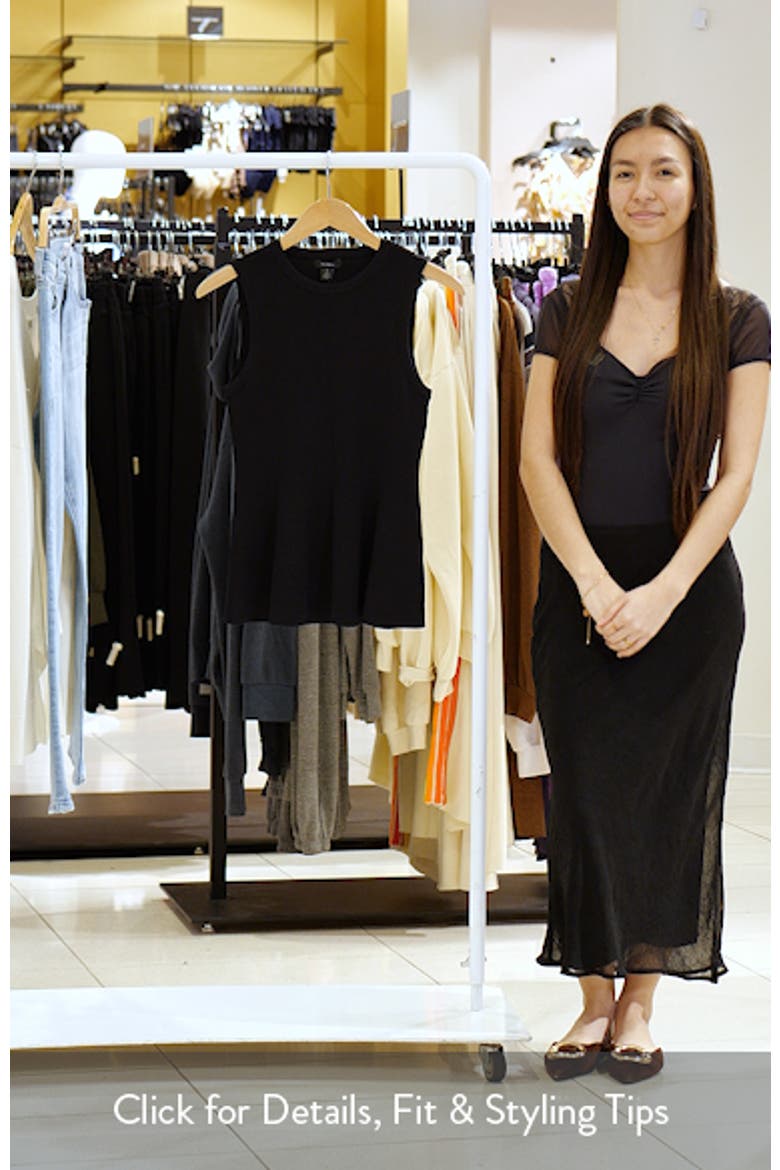 Sleeveless Peplum Rib Top video