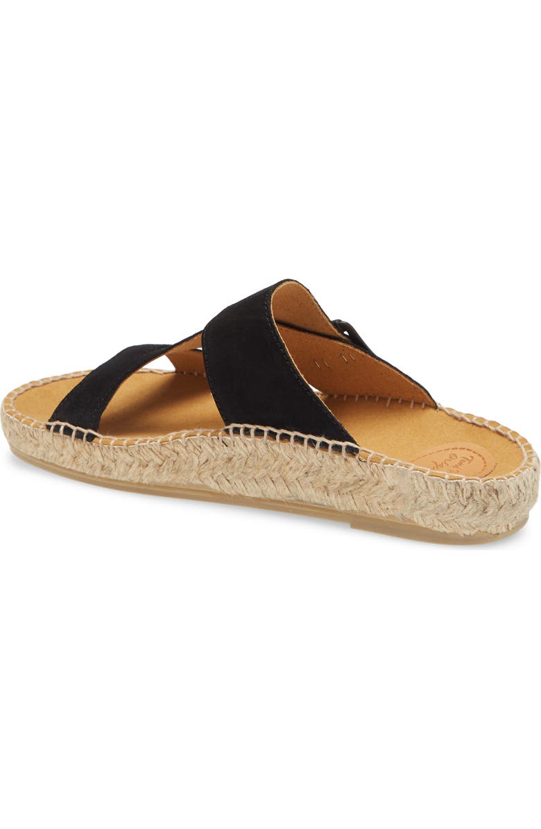 Toni Pons Bibi Espadrille Sandal, Alternate, color, Black Suede