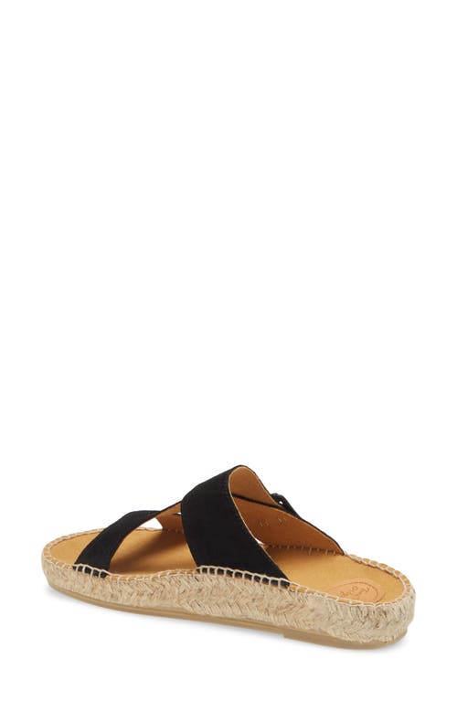 Toni Pons Bibi Espadrille Sandal In Black Suede